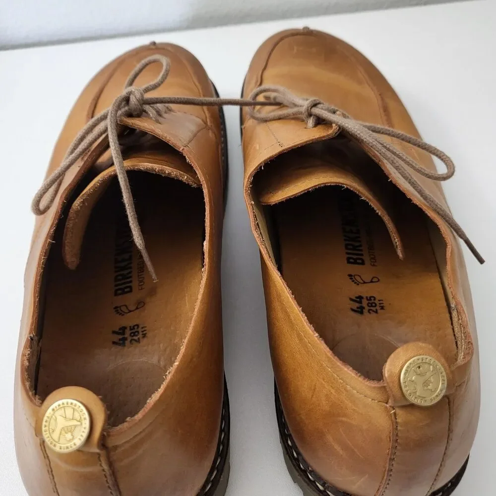 BIRKENSTOCK Timmins Oxfords Mens 11 / 44 Brown Leather Lace Up Shoes Sneakers